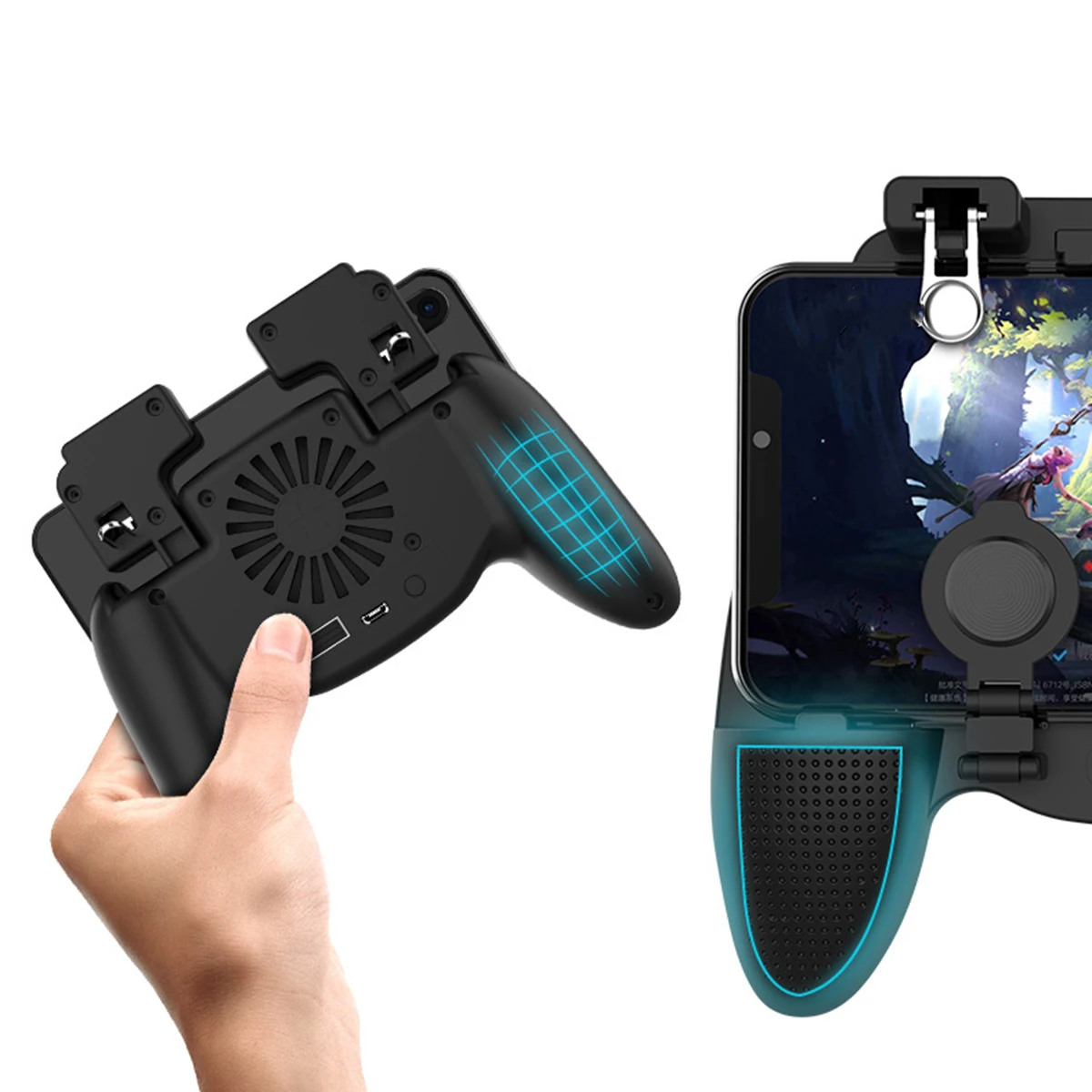 Game Controller Game Trigger Fire Button Mobile Game Controllers With Cooling Fan For 4.7-6.5 Inch Mobile Phones
Game Controller Game Trigger Fire Button Mobile Game Controllers With Cooling Fan For 4.7-6.5 Inch Mobile Phones
