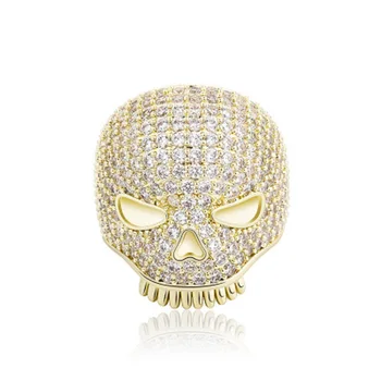 New Hip Hop Skull Rings High Quality Iced Out Micro Pave Cubic Zirconia Rings Gold Plated Men Fashion Jewelry Women Men Gifts
New Hip Hop Skull Rings High Quality Iced Out Micro Pave Cubic Zirconia Rings Gold Plated Men Fashion Jewelry Women Men Gifts
