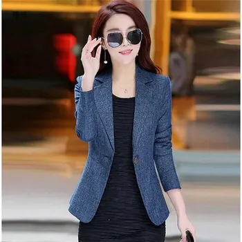 Women Blazers Runway Jacket Elegant Female 2019 Button Suits Coat Vintage Office Lady plus size Blazers For Women Formal S0276
Women Blazers Runway Jacket Elegant Female 2019 Button Suits Coat Vintage Office Lady plus size Blazers For Women Formal S0276