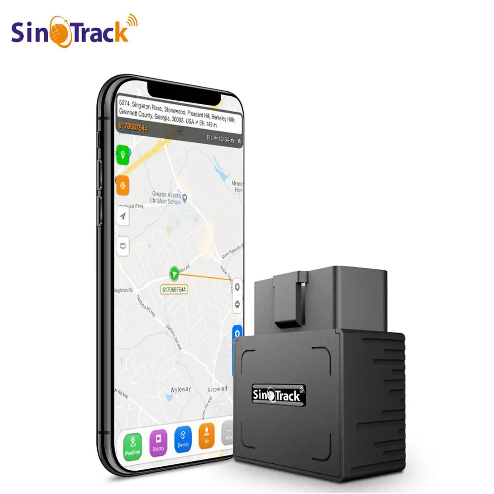 Автомобильный GPS Трекер OBD II 16 контактный Plug Play с приложением для IOS и Android|obd ii gps
