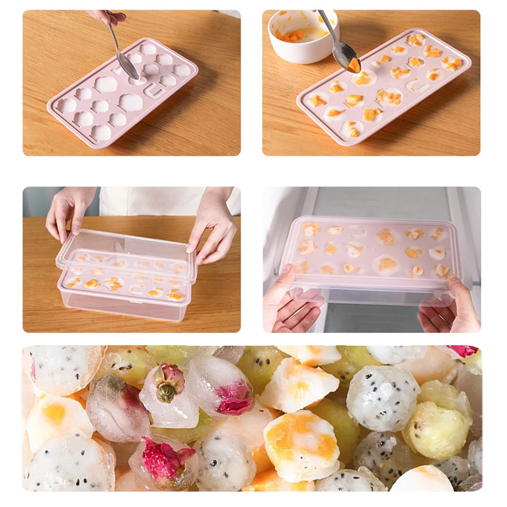 17 Grids Ice Cube Ice Cube Mold Home Refrigerator with Lid Ice Cube Box DIY Ice Cream Mould Tool Kitchen Bar Tool Ice Cube Tray
17 Grids Ice Cube Ice Cube Mold Home Refrigerator with Lid Ice Cube Box DIY Ice Cream Mould Tool Kitchen Bar Tool Ice Cube Tray