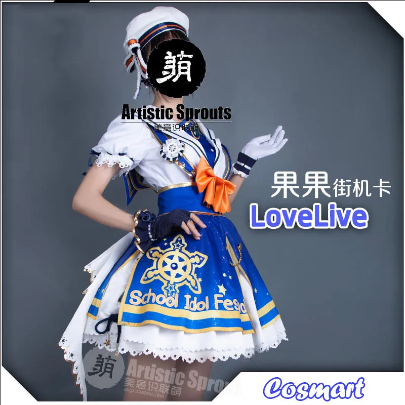 Аниме Lovelive! Аркадная игра Пробуждение Honoka Kousaka Косплей Костюм с шляпой Хэллоуин