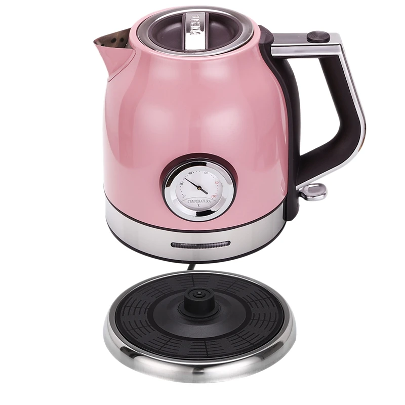 Hot 1.8L 304 Stainless Steel Electric Kettle With Water Temperature Meter 1500W Household 220V Quick Heating Electric Boili Eu P
Hot 1.8L 304 Stainless Steel Electric Kettle With Water Temperature Meter 1500W Household 220V Quick Heating Electric Boili Eu P
