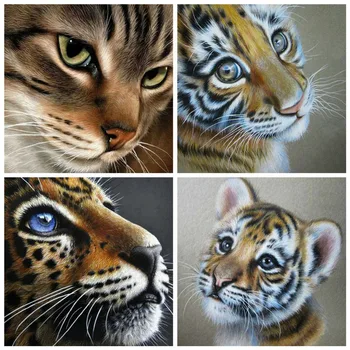 HUACAN 5d Diamond Painting Full Cat Diamond Mosaic Leopard Accessories Embroidery Animal Wall Art
HUACAN 5d Diamond Painting Full Cat Diamond Mosaic Leopard Accessories Embroidery Animal Wall Art