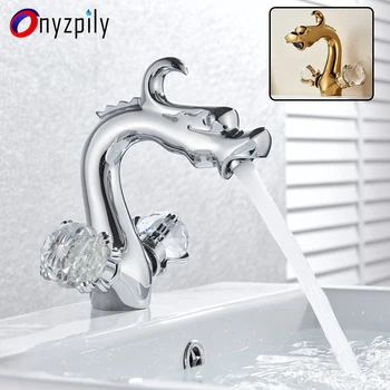 Onyzpily Bath Sink Chrome Golden Polished Deck Mount Faucet Hot and Cold Mixer Tap Two Crystal Handle One Hole
Onyzpily Bath Sink Chrome Golden Polished Deck Mount Faucet Hot and Cold Mixer Tap Two Crystal Handle One Hole