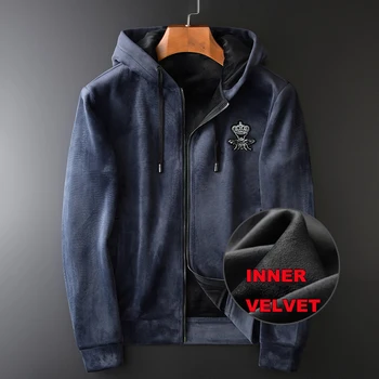 New Double Faced Velvet Mens Sweatshirts Luxury Sequin Embroidery Hooded Sweatshirt Male Autumn Winter Slim Mens Hoodies 4XL
New Double Faced Velvet Mens Sweatshirts Luxury Sequin Embroidery Hooded Sweatshirt Male Autumn Winter Slim Mens Hoodies 4XL