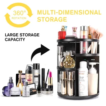 360-degree Rotating Makeup Organizer Adjustable Multi-Function Cosmetic Brush Holder Jewelry Makeup Cosmetic Storage Box
360-degree Rotating Makeup Organizer Adjustable Multi-Function Cosmetic Brush Holder Jewelry Makeup Cosmetic Storage Box