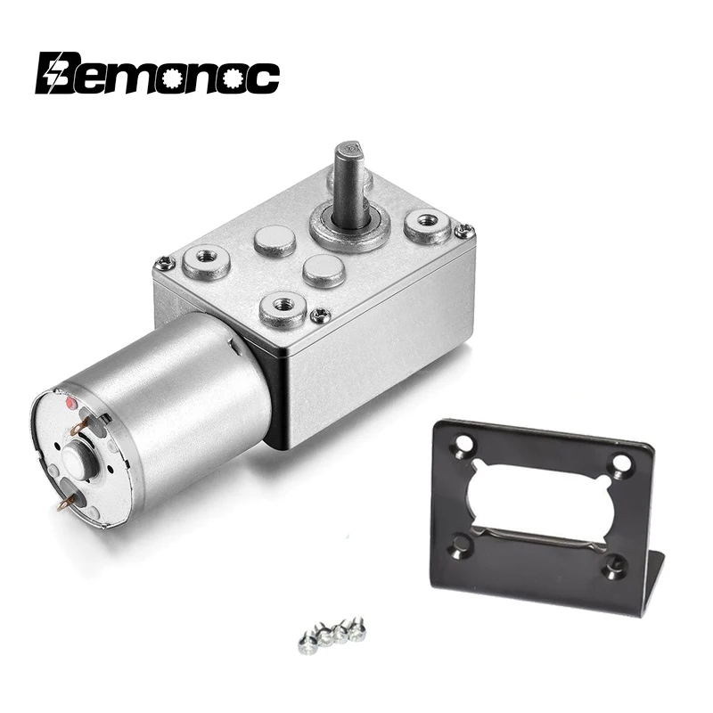 Bemonoc Reversible 12 Volt Gear Motor 24 RPM with Worm Gearbox High Torque DC Reduction Electric Motor 12V for Robot Parts
Bemonoc Reversible 12 Volt Gear Motor 24 RPM with Worm Gearbox High Torque DC Reduction Electric Motor 12V for Robot Parts