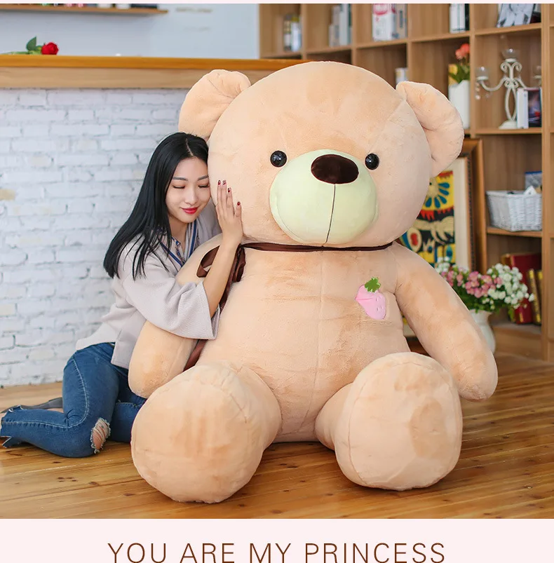 size strawberry bear for a girlfriend bear hug bear doll gift