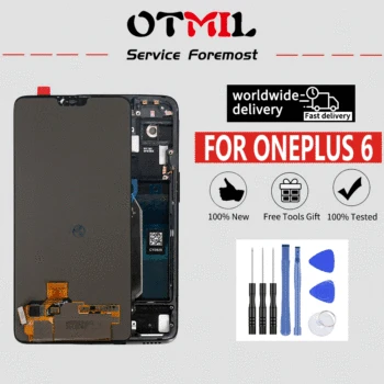 AMOLED 6.28" For Oneplus 6 LCD Display Touch Screen Digitizer Assemble For Oneplus 6 Display For One Plus 6 1+6 LCD Replacement
AMOLED 6.28" For Oneplus 6 LCD Display Touch Screen Digitizer Assemble For Oneplus 6 Display For One Plus 6 1+6 LCD Replacement