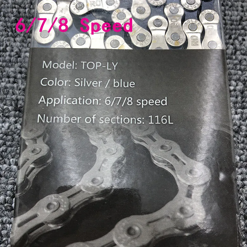 Bicycle Chain 6 10 Speed Gear Mountain Bike Road Hybrid Cycle Silver 9 8 7