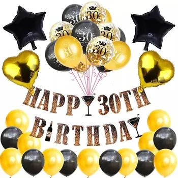 30 40 50 60 70 80 Years Birthday Balloon 30th Birthday Party Decorations Baloon Number 50th Adult Gold And Black Birthday ballon
30 40 50 60 70 80 Years Birthday Balloon 30th Birthday Party Decorations Baloon Number 50th Adult Gold And Black Birthday ballon