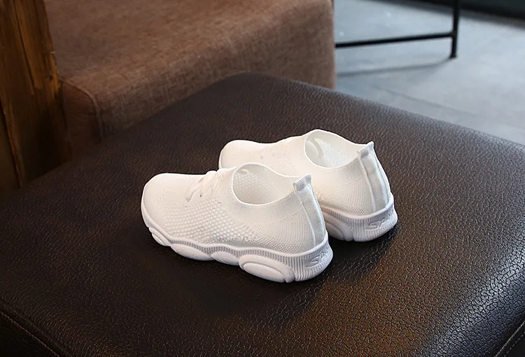 New Baby Sneakers 2020 Fashion Children's Flat Shoes Baby Kids Girls Shoes Stretch Breathable Mesh Sports Running Shoes