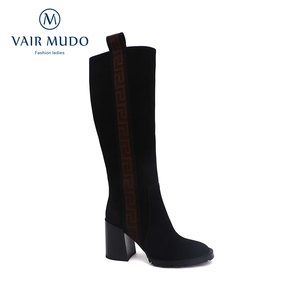 VAIR MUDO Winter Boots Women Shoes Knee-High Boots Thick Heel Black Kid Suede Comfortable Ladies Elegant boots Shoes Women ZT36
VAIR MUDO Winter Boots Women Shoes Knee-High Boots Thick Heel Black Kid Suede Comfortable Ladies Elegant boots Shoes Women ZT36
