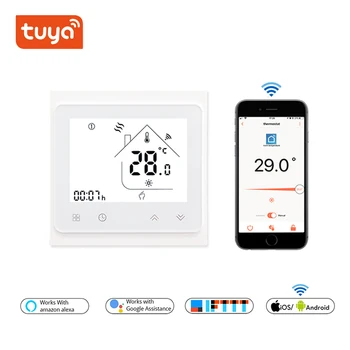 Temperature Controller for Water/Electric floor Heating Water/Gas Boiler Tuya APP Remote Control /WiFi Smart Touch Thermostat
Temperature Controller for Water/Electric floor Heating Water/Gas Boiler Tuya APP Remote Control /WiFi Smart Touch Thermostat