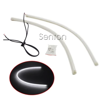 1Pair 60cm Car LED Headlight Strip Car Angel Eye DRL Head Lamp Switchback Tube Styling Daytime Running Lights For bmw audi honda
1Pair 60cm Car LED Headlight Strip Car Angel Eye DRL Head Lamp Switchback Tube Styling Daytime Running Lights For bmw audi honda