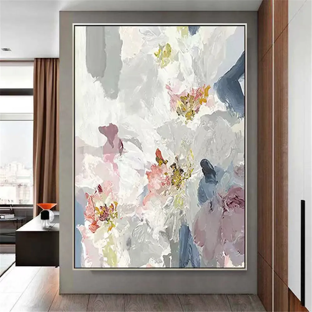 100%Hand-Painted Beautiful Floral Pictures White Flowers Oil Paintings Modern Abstract Living Room Wall Decor Poster On Canvas
100%Hand-Painted Beautiful Floral Pictures White Flowers Oil Paintings Modern Abstract Living Room Wall Decor Poster On Canvas
