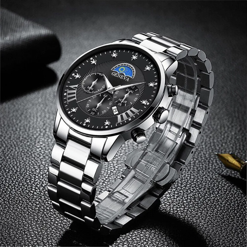 New Fashion Luxury Watches Mens Stainless Steel Calendar Watch Men Business Casual Quartz Wrist Watch For Men relogio masculino
New Fashion Luxury Watches Mens Stainless Steel Calendar Watch Men Business Casual Quartz Wrist Watch For Men relogio masculino