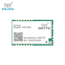 SX1268 LoRa Wireless Module 433MHz 30dBm E22-400T30S SMD UART Transceiver IPEX Stamp Hole 1W Long Range Transmitter and Receiver
SX1268 LoRa Wireless Module 433MHz 30dBm E22-400T30S SMD UART Transceiver IPEX Stamp Hole 1W Long Range Transmitter and Receiver