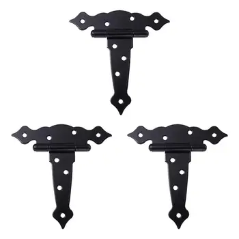 3pcs T Strap Hinges Iron Rustproof Sturdy Prime Durable Door Hinge T Strap Hinges Hinge For Office Door Home 
3pcs T Strap Hinges Iron Rustproof Sturdy Prime Durable Door Hinge T Strap Hinges Hinge For Office Door Home