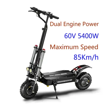60v5600w Electric Scooter Adults 11 Inch Fat Tire Foldable Cross Country High Speed Dual Drive Motor
60v5600w Electric Scooter Adults 11 Inch Fat Tire Foldable Cross Country High Speed Dual Drive Motor
