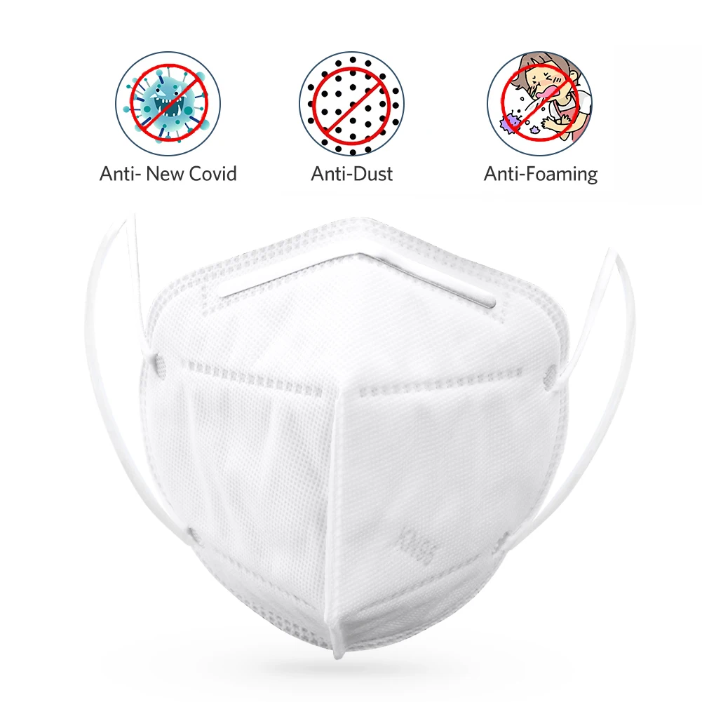10pcs KN95 Mask 95% Filtration PM2.5 Anti-Pollution Face Mouth masks 4 Layers respirator face mask Same Protective as KF94 FFP2
10pcs KN95 Mask 95% Filtration PM2.5 Anti-Pollution Face Mouth masks 4 Layers respirator face mask Same Protective as KF94 FFP2