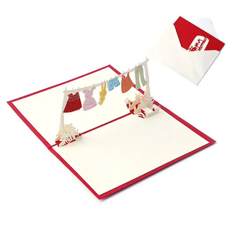 3d pop up holiday greeting cards christmas childhood memories