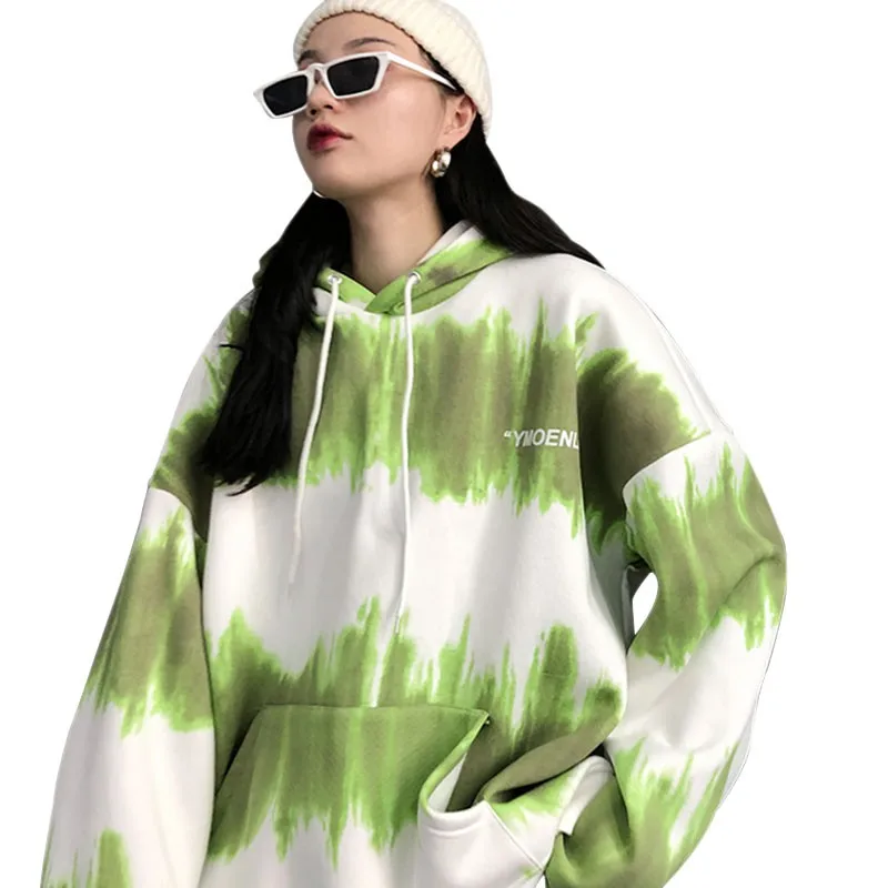 Women Clothes Ladies Tie-dye Gradient Color Pullover Sweater Women Autumn And Winter Loose Plus Fleece Hooded Jacket
Women Clothes Ladies Tie-dye Gradient Color Pullover Sweater Women Autumn And Winter Loose Plus Fleece Hooded Jacket