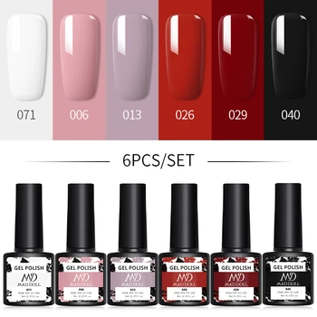 MAD DOLL 6Pcs Set 8ml Fall Winter Series Red Nude Color Hybrid Varnish Soak Off UV Gel LED Nail Art Gel Polish Kit For
MAD DOLL 6Pcs Set 8ml Fall Winter Series Red Nude Color Hybrid Varnish Soak Off UV Gel LED Nail Art Gel Polish Kit For