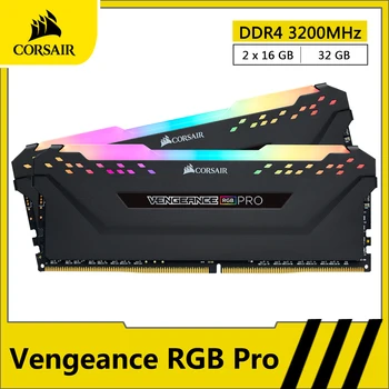 CORSAIR Vengeance RGB PRO DDR4 RAM 32GB (16GBx2) 3200MHz DIMM Desktop Memory PC Computer 288 Pin Memoria RAM DDR4 16GB 32GB
CORSAIR Vengeance RGB PRO DDR4 RAM 32GB (16GBx2) 3200MHz DIMM Desktop Memory PC Computer 288 Pin Memoria RAM DDR4 16GB 32GB