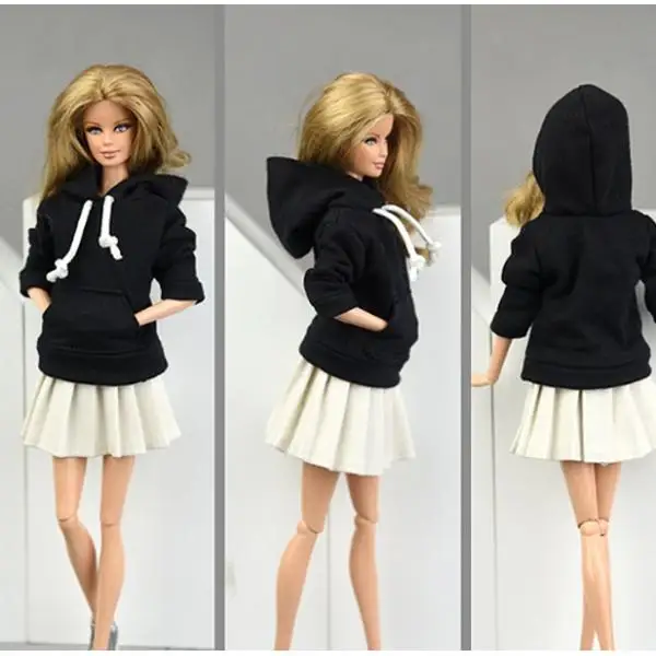 Cute Hoodie & Jeans Skirt For 1/6 Blythe Licca/Momoko/Azone Outfits Cute Hoodie & Jeans Skirt For 1/6 Blythe Licca/Momoko/Azone Outfits