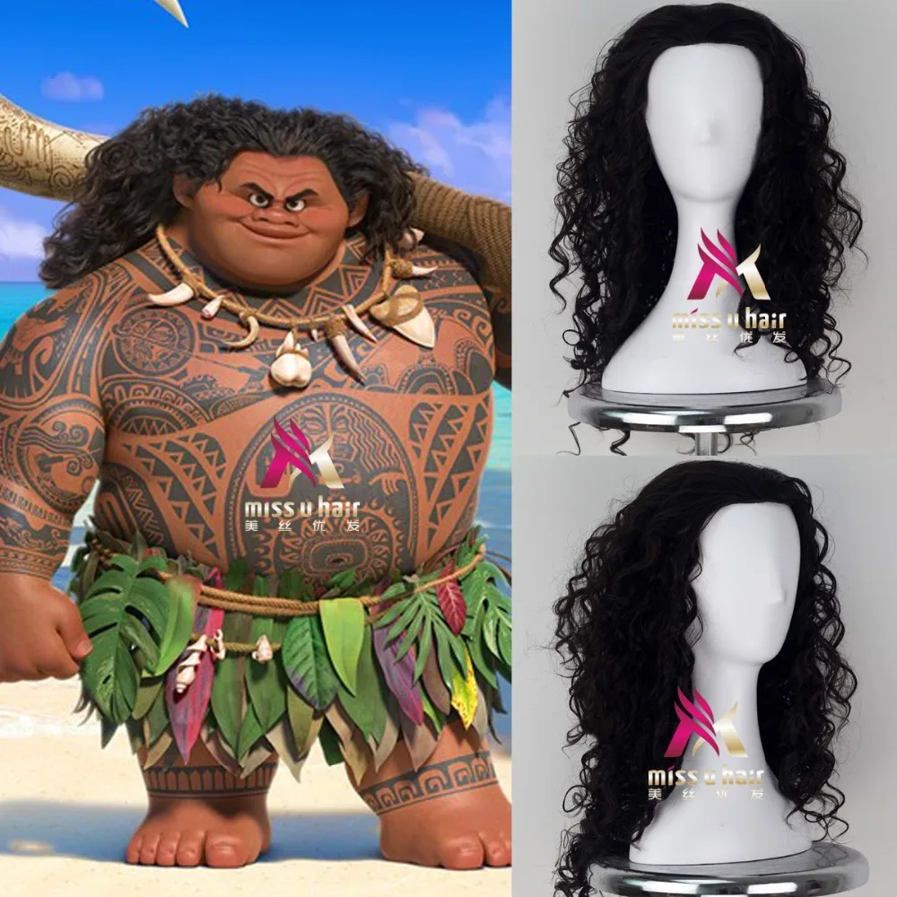 Парик Моана Принц мужской Maui из фильма черные пушистые длинные волосы Косплей вьющийся парик с сеткой для волос Мауи костюмы + шапочка для парика
Парик Моана Принц мужской Maui из фильма черные пушистые длинные волосы Косплей вьющийся парик с сеткой для волос Мауи костюмы + шапочка для парика
