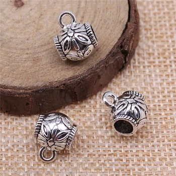 Wecharms 40pcs 13x10mm Bails Beads Jewelry Making DIY Necklace Bracelet Bails Beads Pendants Charm Bails Beads
Wecharms 40pcs 13x10mm Bails Beads Jewelry Making DIY Necklace Bracelet Bails Beads Pendants Charm Bails Beads