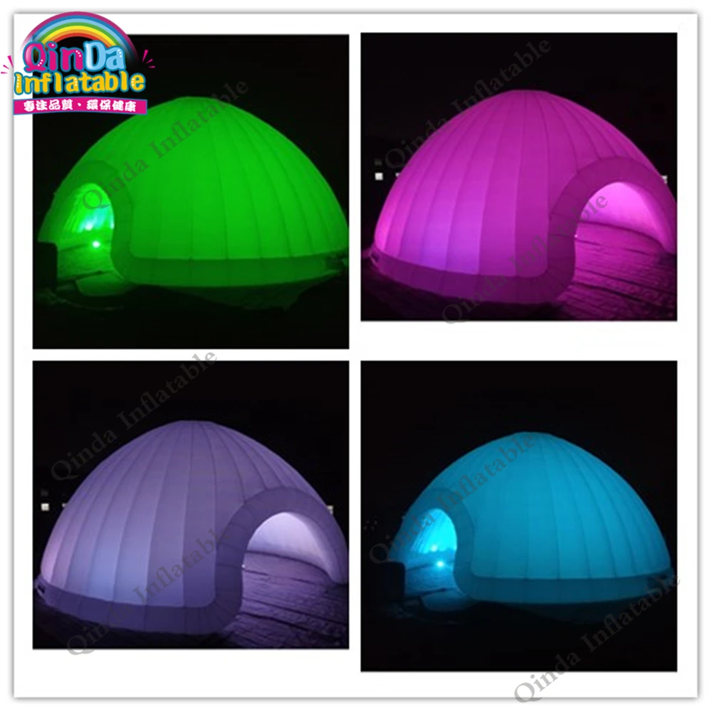 

High Quality 10x5m Giant Inflatable Dome Tent,outdoor Inflatable Led Igloo Tent For Party Event