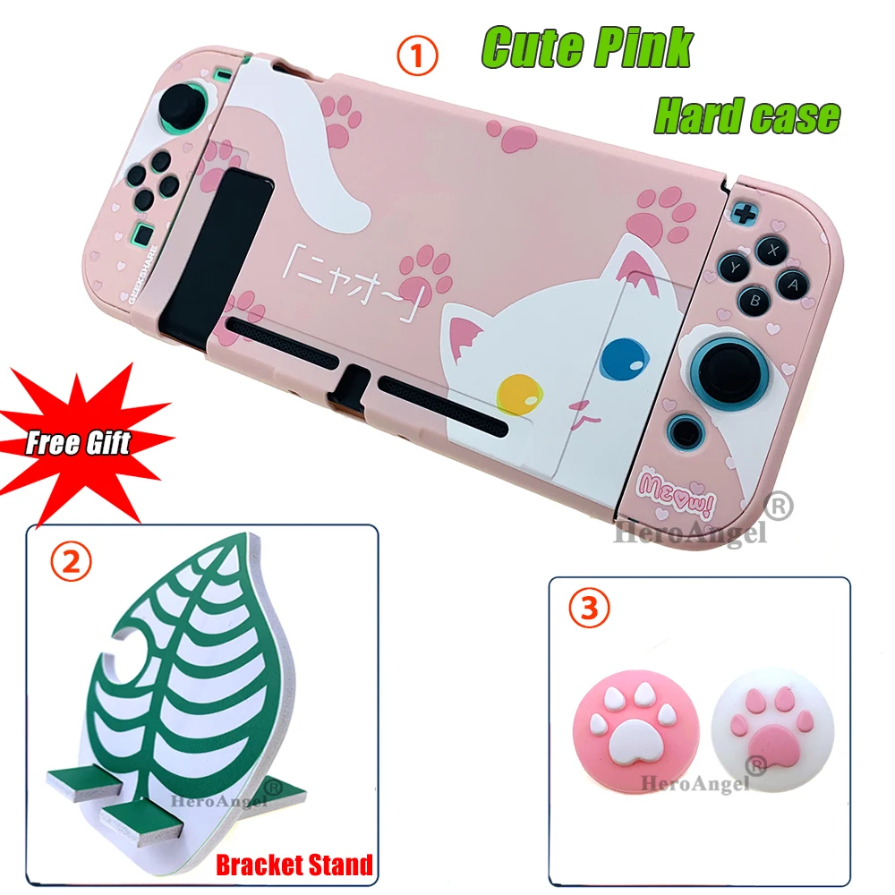 ДЛЯ NS Switch Joy Con защитный чехол Красочный милый компьютер жесткий задняя крышка