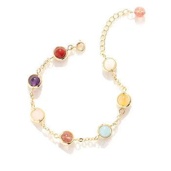 Charm Seven Color Crystal Bead Bracelet Bangle Sweet Cute Rainbow Chain Bracelets Girlfriend Birthday Christmas Gifts Pulseras
Charm Seven Color Crystal Bead Bracelet Bangle Sweet Cute Rainbow Chain Bracelets Girlfriend Birthday Christmas Gifts Pulseras