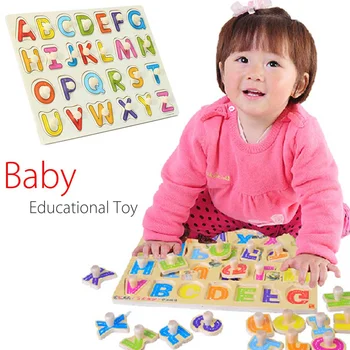 Kids Alphabet ABC Wooden Puzzles Jigsaw Children Learning Educational Puzzle Toy Cognitive Matching Intelligence Games Toys
Kids Alphabet ABC Wooden Puzzles Jigsaw Children Learning Educational Puzzle Toy Cognitive Matching Intelligence Games Toys