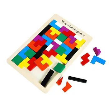 Baby Wooden Tetris Puzzles Toys Colorful Jigsaw Board Kids Children Magination Intellectual Educational Toys For Children Gift
Baby Wooden Tetris Puzzles Toys Colorful Jigsaw Board Kids Children Magination Intellectual Educational Toys For Children Gift