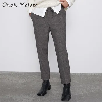 Onoti Molazo Casual Pants Women Bottoms Sashes Elastic Waist Elegant Ladies Long Pants Female 2020 Spring Autumn New Fashion
Onoti Molazo Casual Pants Women Bottoms Sashes Elastic Waist Elegant Ladies Long Pants Female 2020 Spring Autumn New Fashion