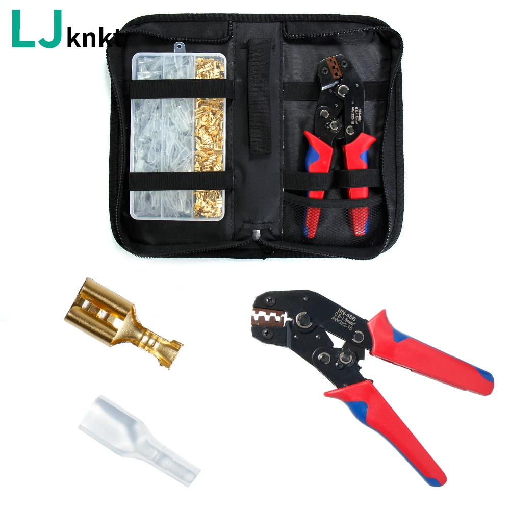 Gold spring terminal Suitable for household appliances small machinery Insulated sheath Cold pressed terminal Toolkit portfolio
Gold spring terminal Suitable for household appliances small machinery Insulated sheath Cold pressed terminal Toolkit portfolio