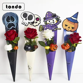 Halloween Cartoon Single Branch Flower Box Flower Gift Box Rose Single Gift Box Bouquet Packaging
Halloween Cartoon Single Branch Flower Box Flower Gift Box Rose Single Gift Box Bouquet Packaging