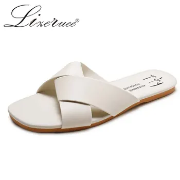 Lizeruee Summer Slippers Women PU Outdoor Cross-Tied Flats Sandals Women Shoes Fashion Candy Color Wild Ladies Slippers Sandals
Lizeruee Summer Slippers Women PU Outdoor Cross-Tied Flats Sandals Women Shoes Fashion Candy Color Wild Ladies Slippers Sandals