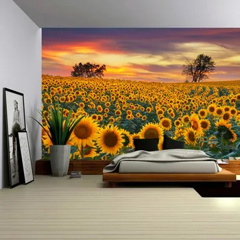2019 NewHome Decor Sunflowers Tapestry Wall Hanging Bedspread Bedroom Bar Background Wallpaper Landscape Wall Tapestry Blanket
2019 NewHome Decor Sunflowers Tapestry Wall Hanging Bedspread Bedroom Bar Background Wallpaper Landscape Wall Tapestry Blanket