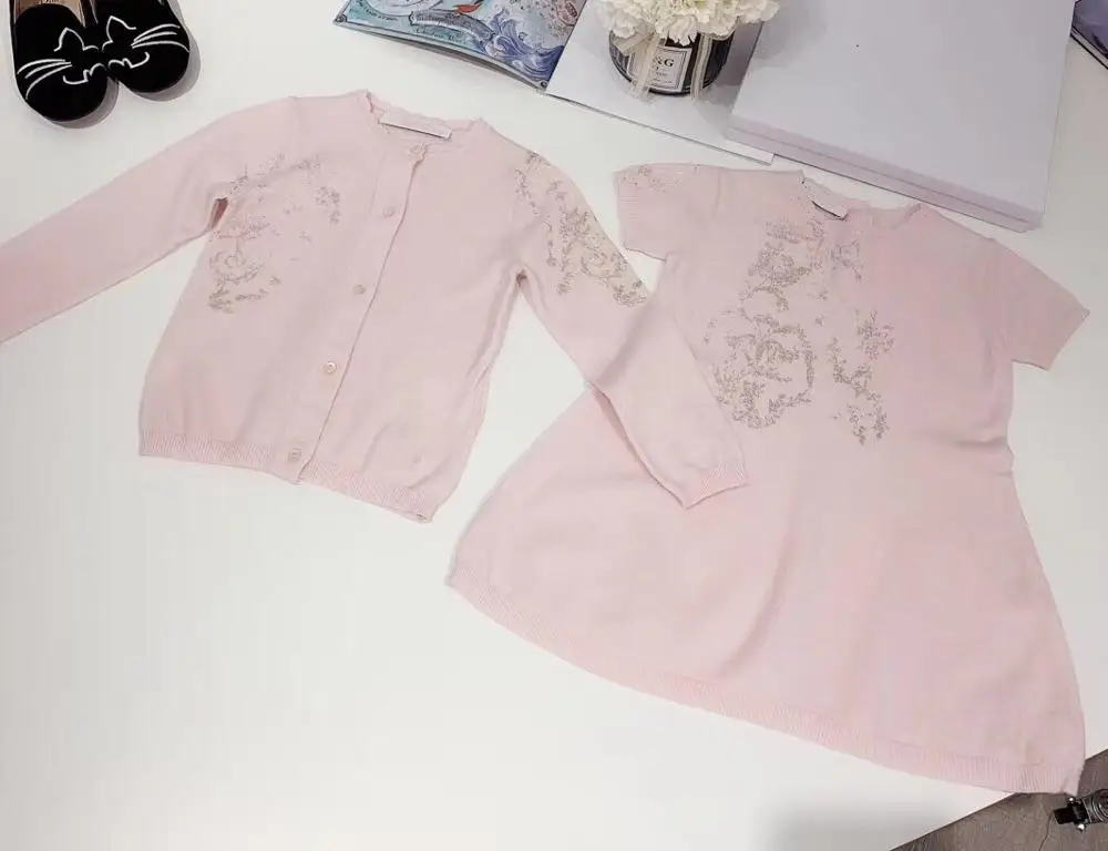 Girls Princess Knitted Dress and Knitted Cardigans Pink and Khaki Sweaters Baby Girls Outfits
Girls Princess Knitted Dress and Knitted Cardigans Pink and Khaki Sweaters Baby Girls Outfits