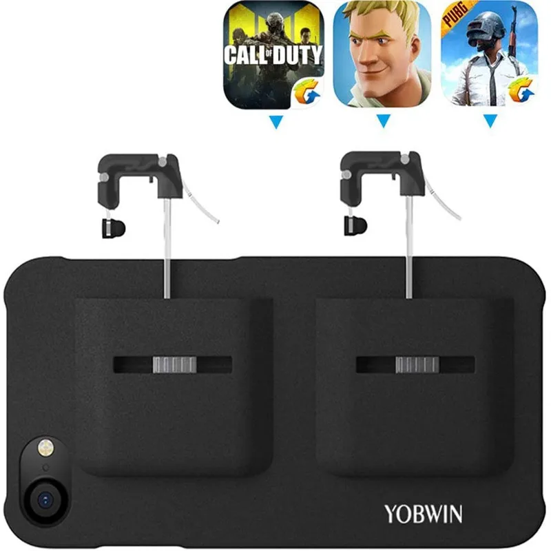 YOBWIN Protable Mobile Game Controller Case For iPhone Mobile L1R1 Trigger Joystick Gamepad for PUBG
YOBWIN Protable Mobile Game Controller Case For iPhone Mobile L1R1 Trigger Joystick Gamepad for PUBG