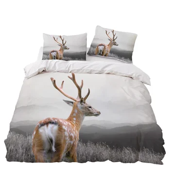 Elk Antlers Bedroom Decor Bedding Set Grassland Background Microfiber 1PC Duvet Cover with Pillowcases No Comforter Drop Ship 
Elk Antlers Bedroom Decor Bedding Set Grassland Background Microfiber 1PC Duvet Cover with Pillowcases No Comforter Drop Ship