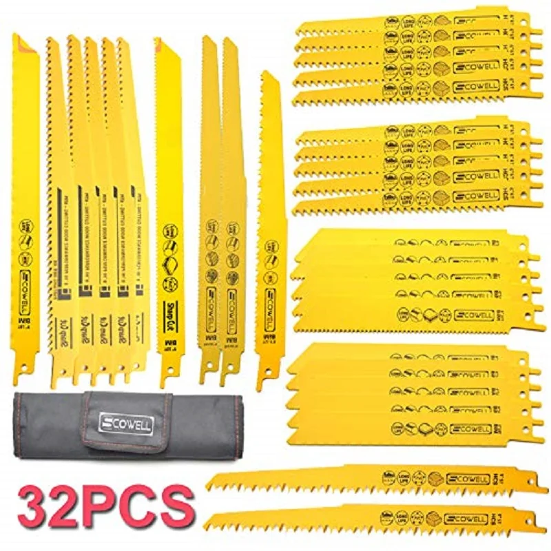 30% Off 32PCS SCOWELL Saw Blades Metal Cutting Saw Blades Reciprocating Saw Blade Set Power Tool Accessories Sabre Saw for Wood
30% Off 32PCS SCOWELL Saw Blades Metal Cutting Saw Blades Reciprocating Saw Blade Set Power Tool Accessories Sabre Saw for Wood