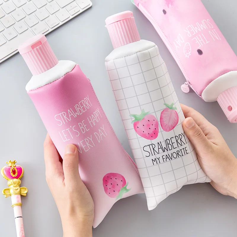 Cute Creative Cute Strawberry Toothpaste Pencil Case Multi-function Pen Bag Students Personality Stationery Pencil Sharpener
Cute Creative Cute Strawberry Toothpaste Pencil Case Multi-function Pen Bag Students Personality Stationery Pencil Sharpener