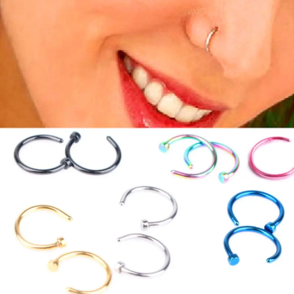 Fake Septum Medical Titanium Nose Ring Silver Gold Body Clip Hoop For Women Septum Piercing Clip Jewelry Gift 1 Pair
Fake Septum Medical Titanium Nose Ring Silver Gold Body Clip Hoop For Women Septum Piercing Clip Jewelry Gift 1 Pair