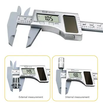 Plastic Caliper Silver Scale Solar Caliper Vernier Caliper Practical 0-150mm 0.01mm Dial Instrument Meter
Plastic Caliper Silver Scale Solar Caliper Vernier Caliper Practical 0-150mm 0.01mm Dial Instrument Meter